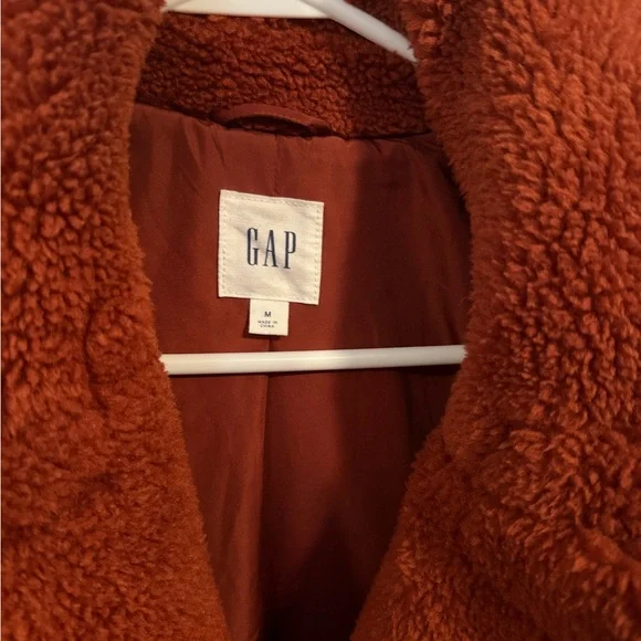 GAP Women's Bold Orange Teddy Jacket - Picture 2 of 5